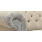 Диван велюровый бежевый трехместный Button Beige от LaLume