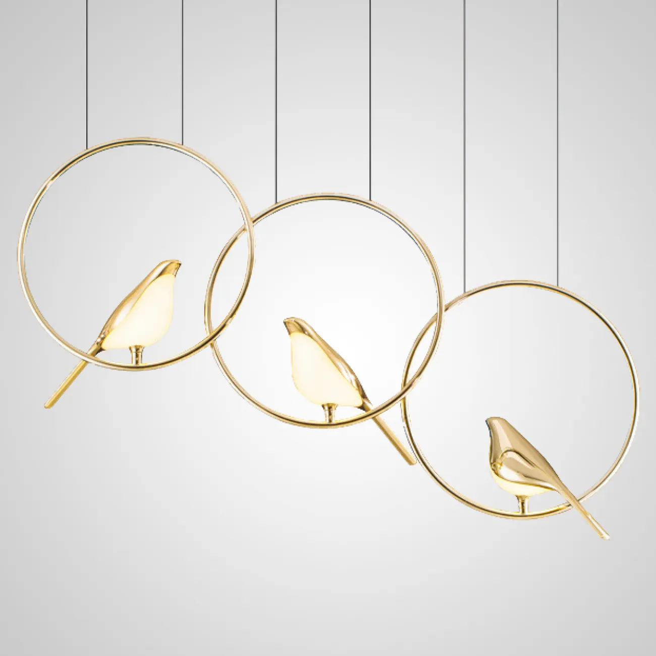 Подвесной светильник NOMI 1 gold black 3000К от ImperiumLoft