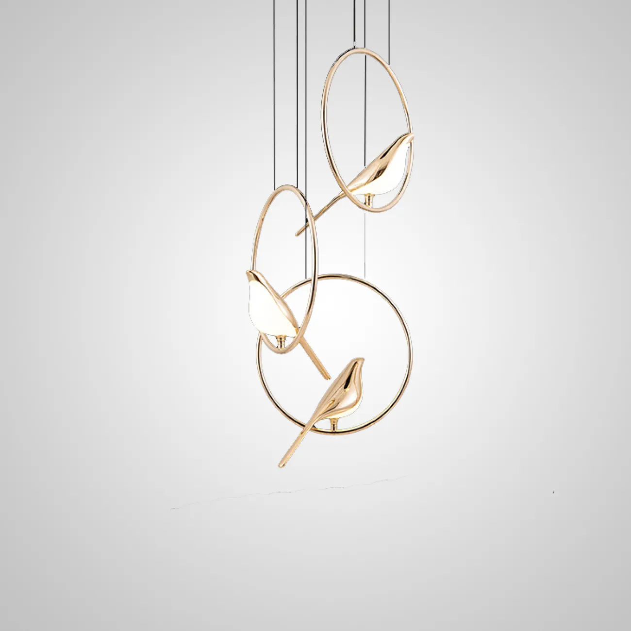 Подвесной светильник NOMI 3 gold black 3000К от ImperiumLoft