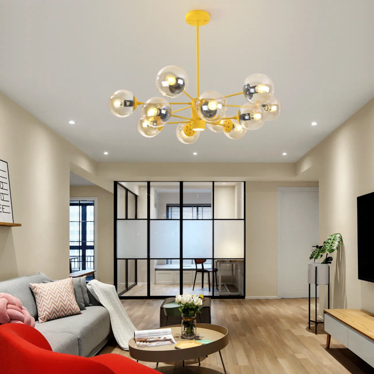 Люстра на штанге BALLS COLOR от ImperiumLoft