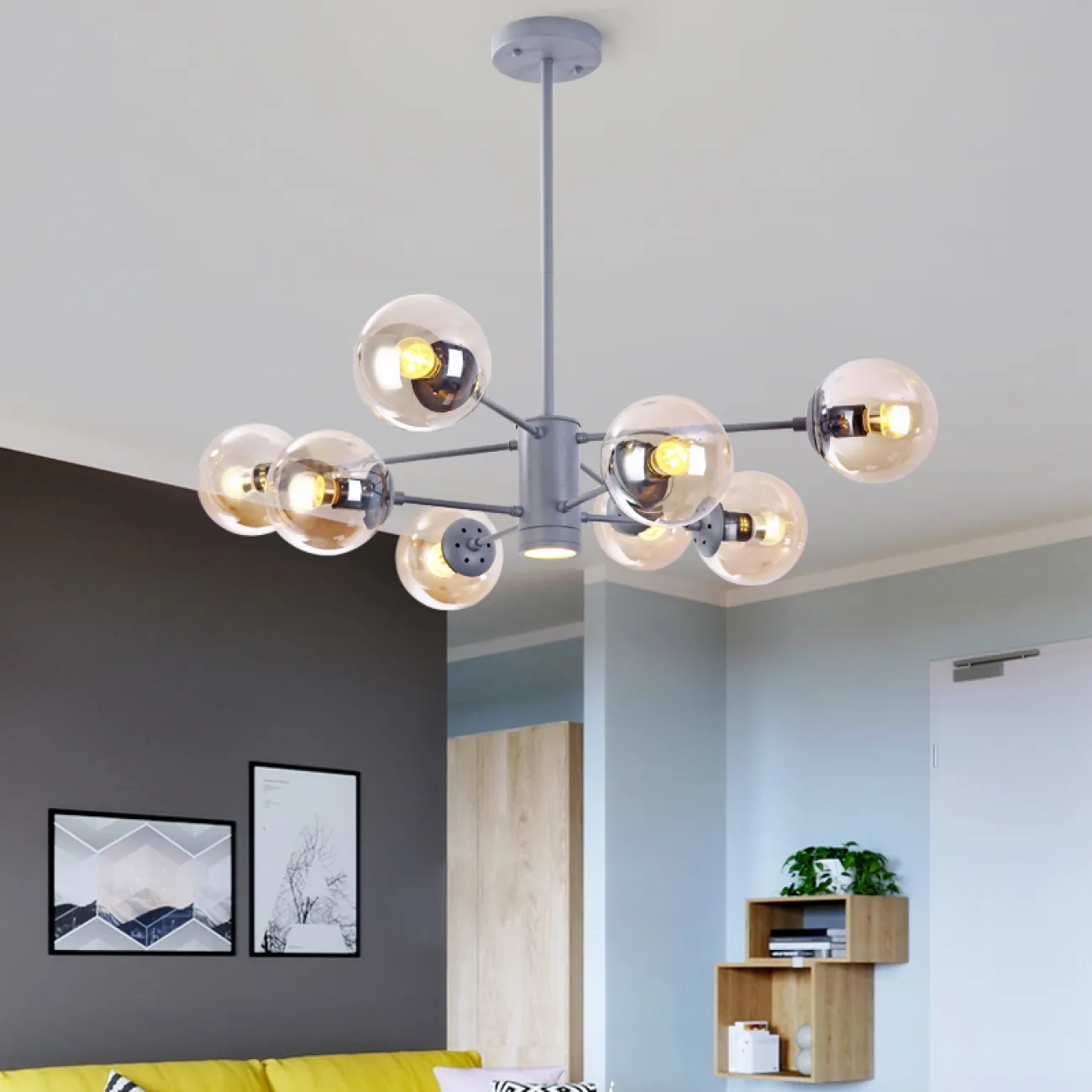 Люстра на штанге BALLS COLOR от ImperiumLoft