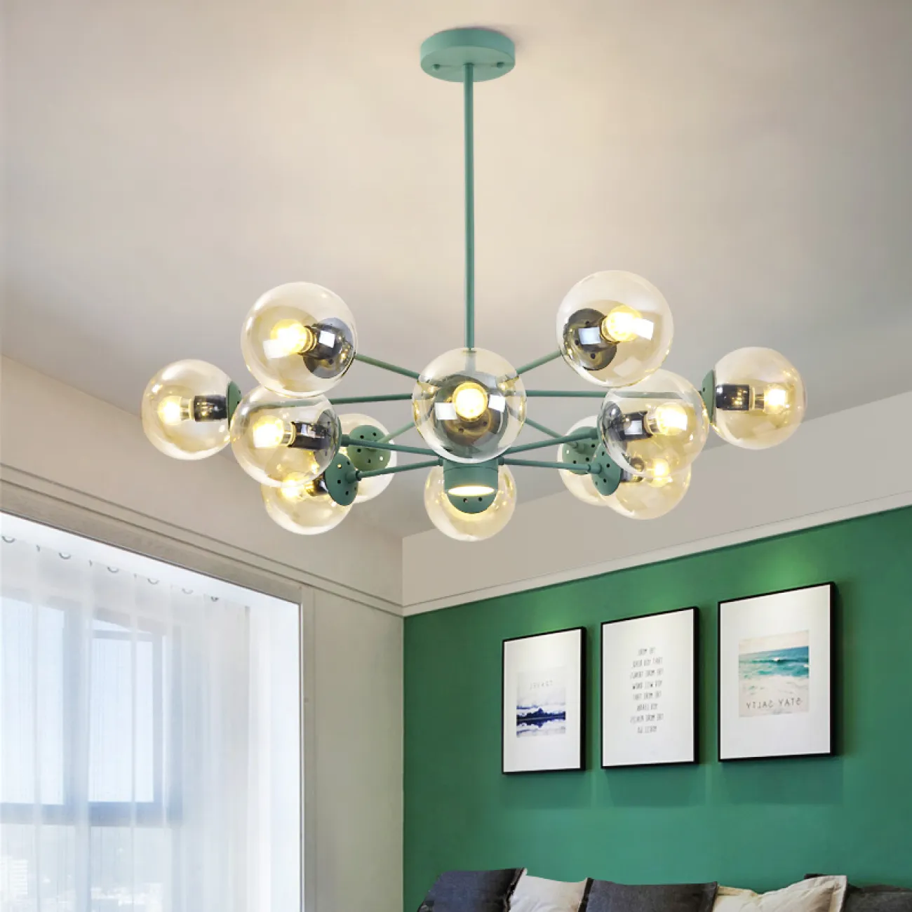 Люстра на штанге BALLS COLOR от ImperiumLoft