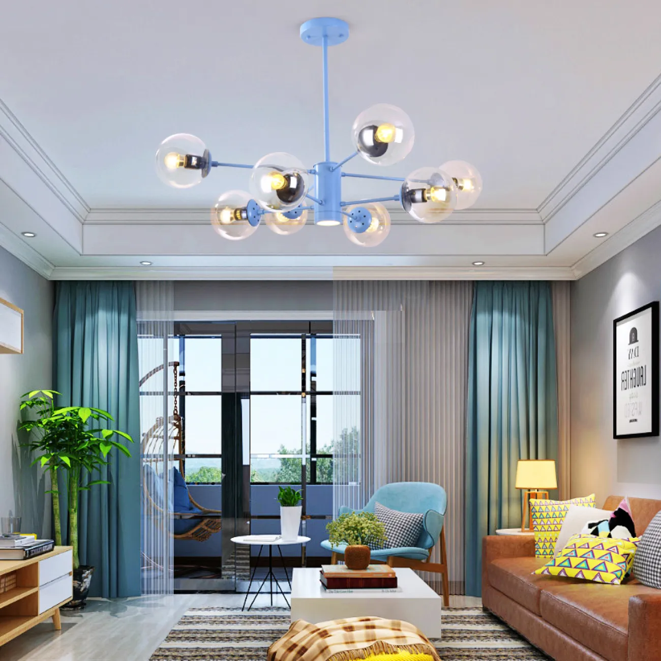 Люстра на штанге BALLS COLOR от ImperiumLoft