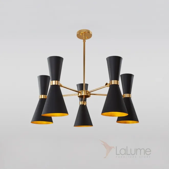 Подвесная люстра BARBELL-X 5 Черный от ImperiumLoft