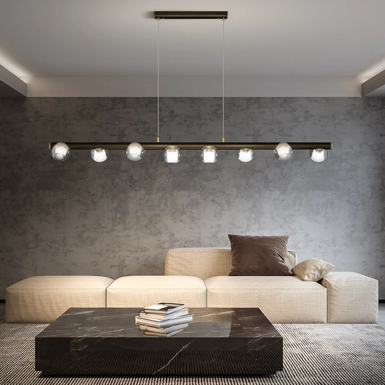 Подвесной светильник ILIANA LONG L102 Brass от ImperiumLoft