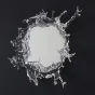 Настенный светильник-зеркало с LED-подсветкой по контуру корпуса с прозрачными рассеивателями, стилизованными под брызги воды ILLUSION D88