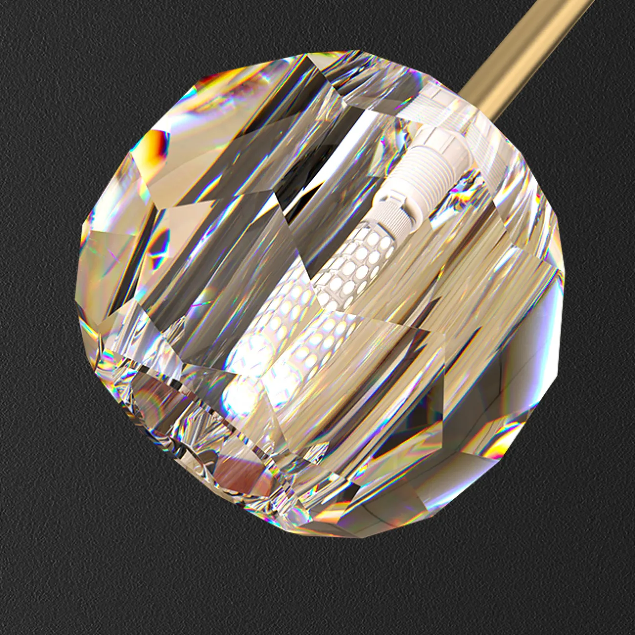 Серия бра с рельефными стеклянными плафонами с ювелирной огранкой RH WALL C L4