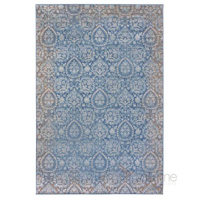 Ковёр из вискозы Indian pattern Blue от LaLume