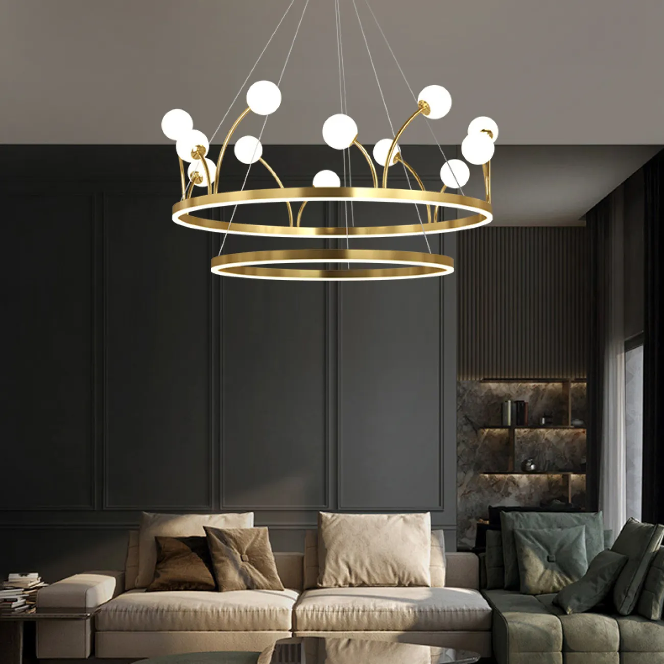 Подвесная люстра ALET D48 от ImperiumLoft
