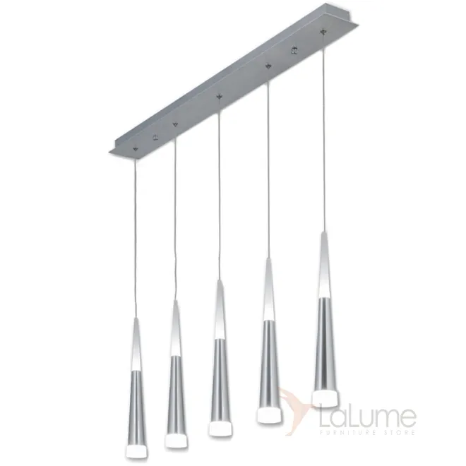 Люстра Vibia Slim Jordi Vilardell Silver 5 подвесов designed by Jordi Vilardell