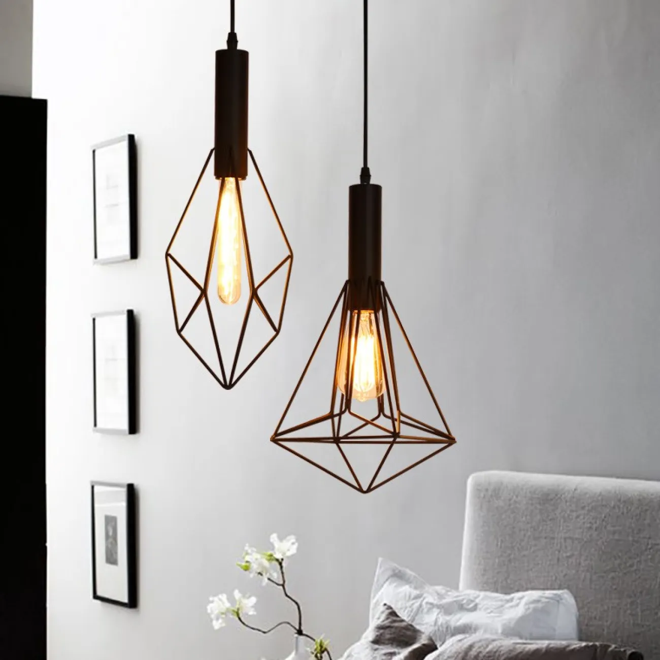 Серия геометрических светильников 3D