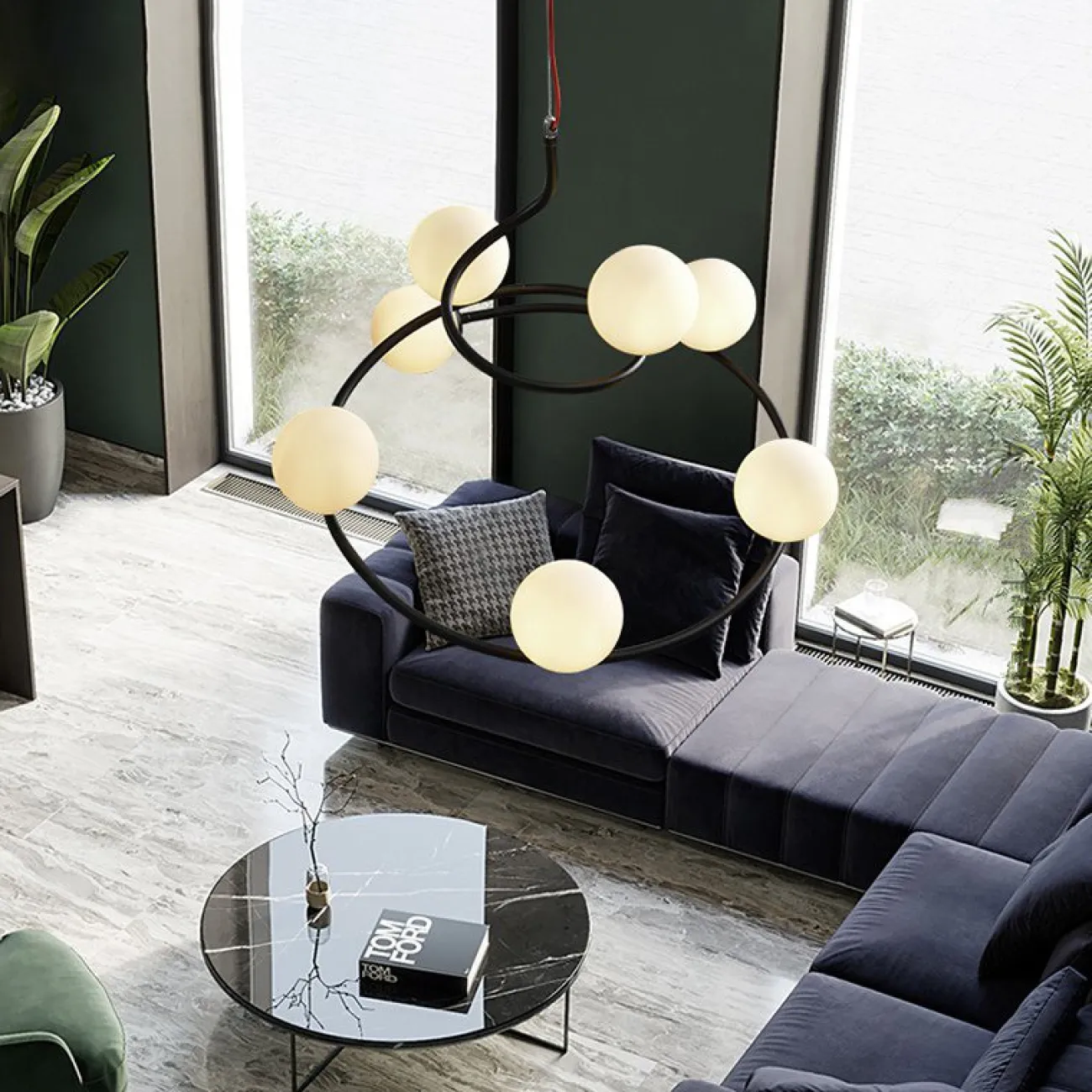 Подвесная люстра CURL Черный от ImperiumLoft