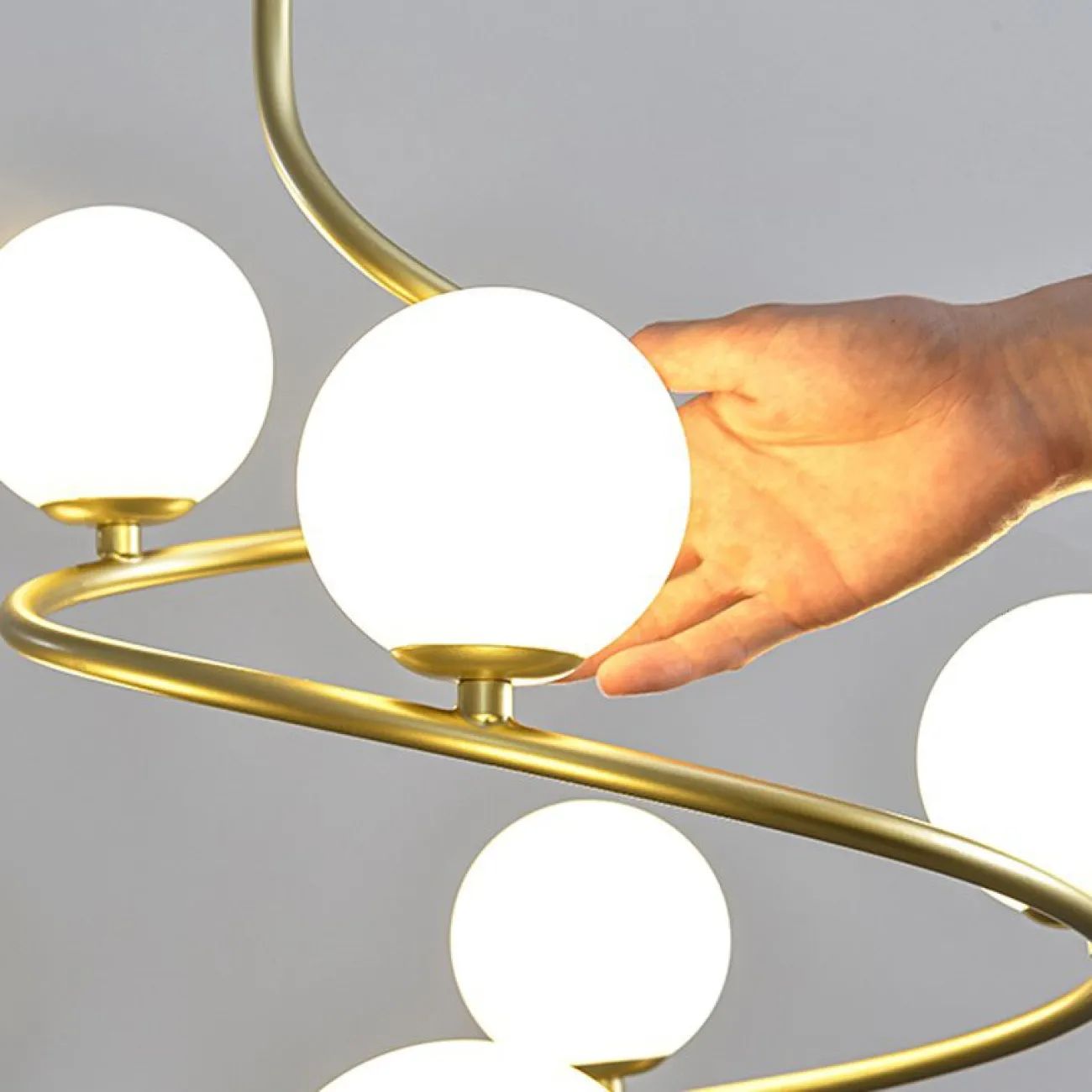 Подвесная люстра CURL Черный от ImperiumLoft