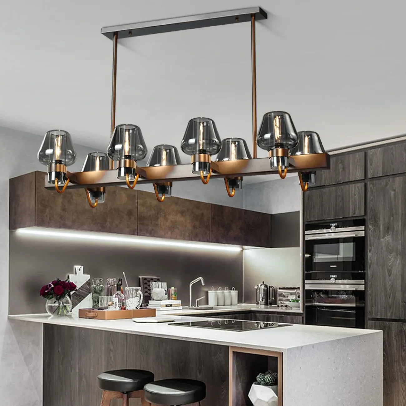 Подвесная люстра MAGMA LONG от ImperiumLoft