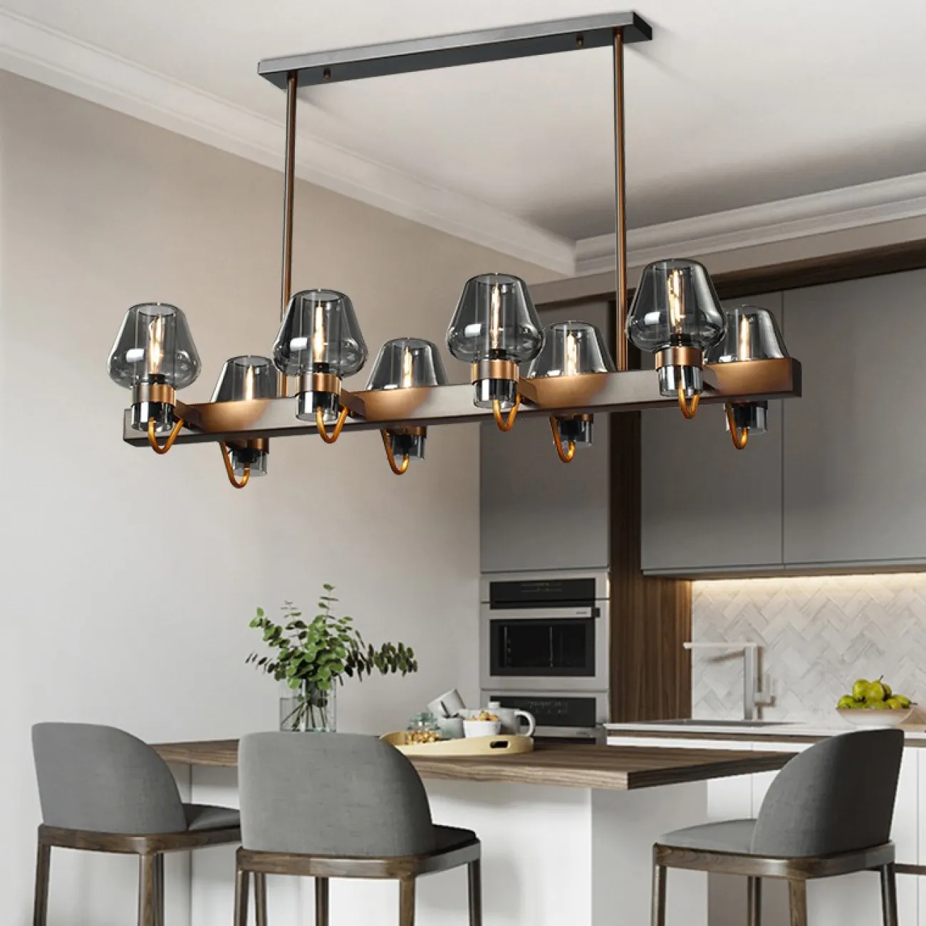 Подвесная люстра MAGMA LONG от ImperiumLoft