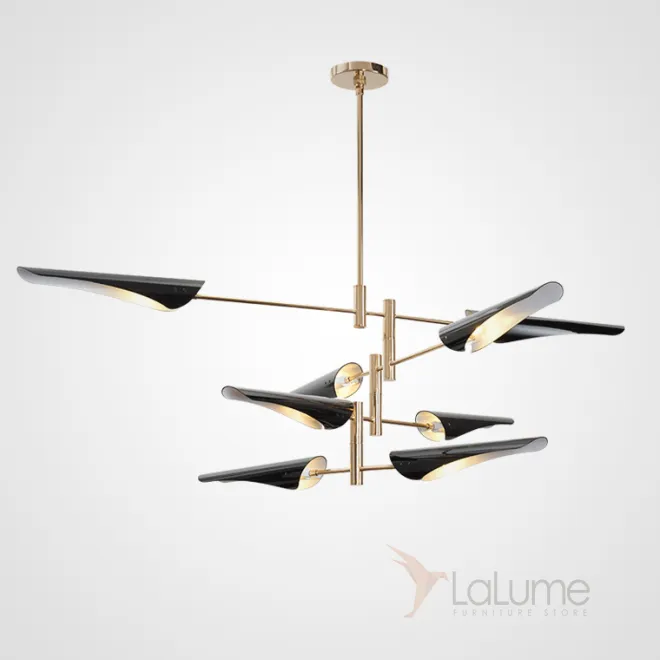 Люстра Cross cable no 407 D165 8 lights Black от ImperiumLoft