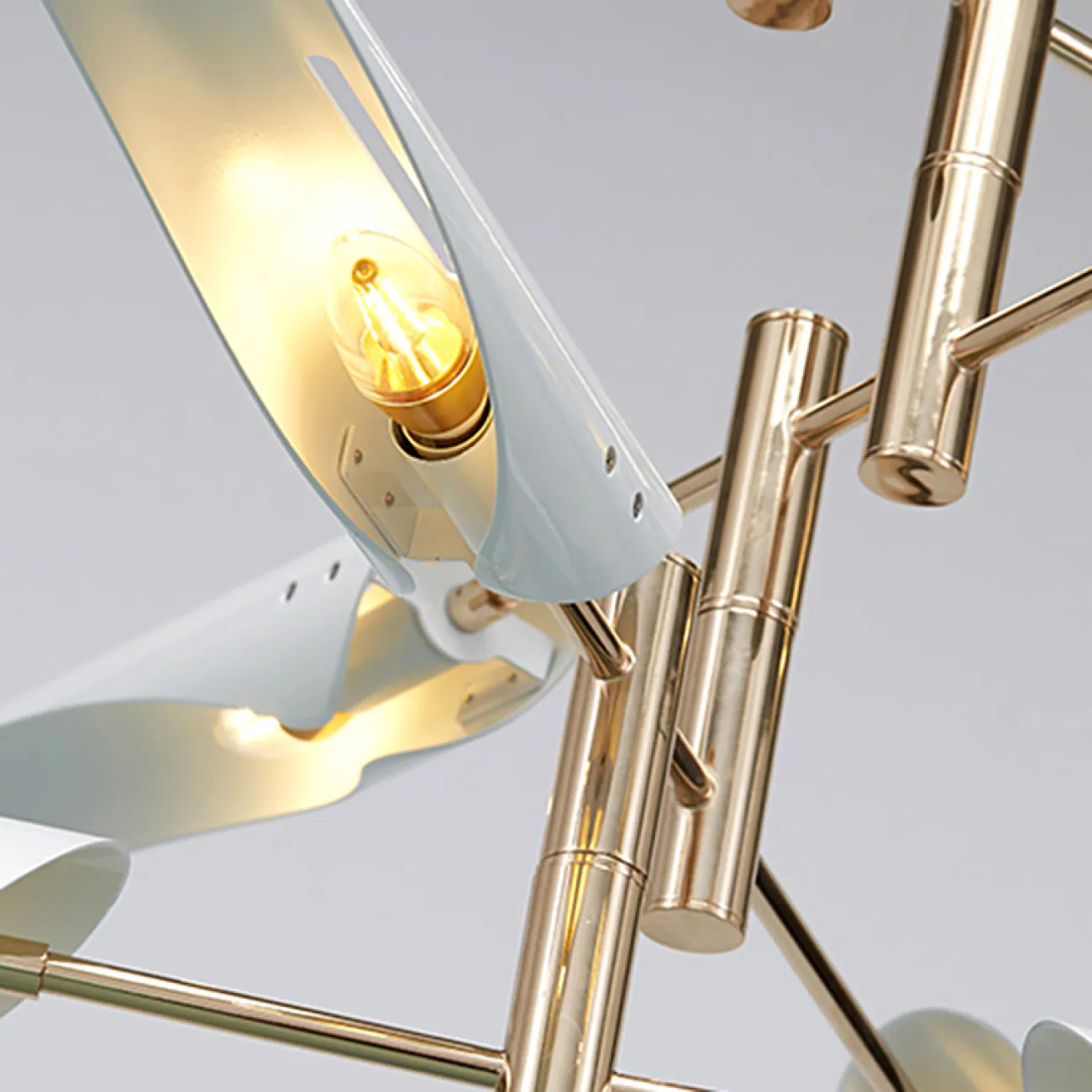 Люстра Cross cable no 407 D145 6 lights White от ImperiumLoft