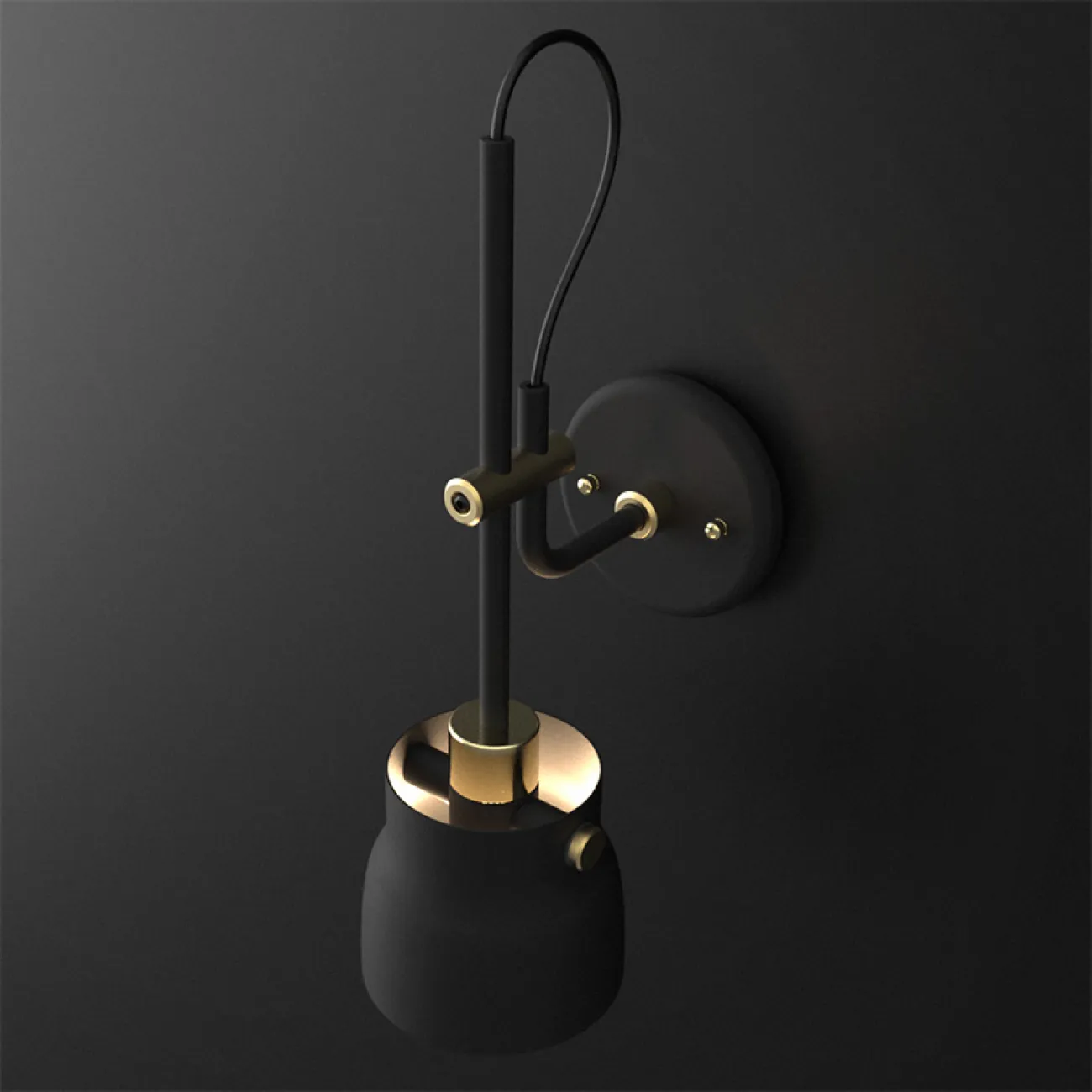 Бра RAM W Black от ImperiumLoft Бра RAM W Black от ImperiumLoft