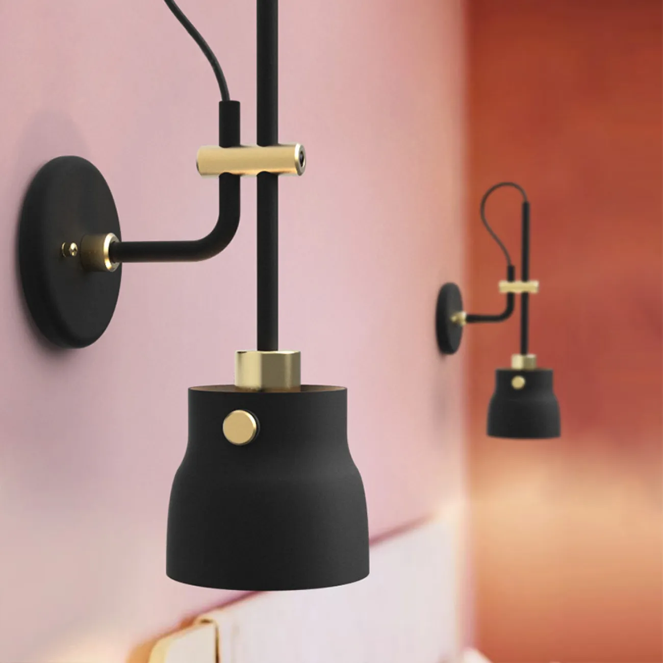 Бра RAM W Black от ImperiumLoft Бра RAM W Black от ImperiumLoft