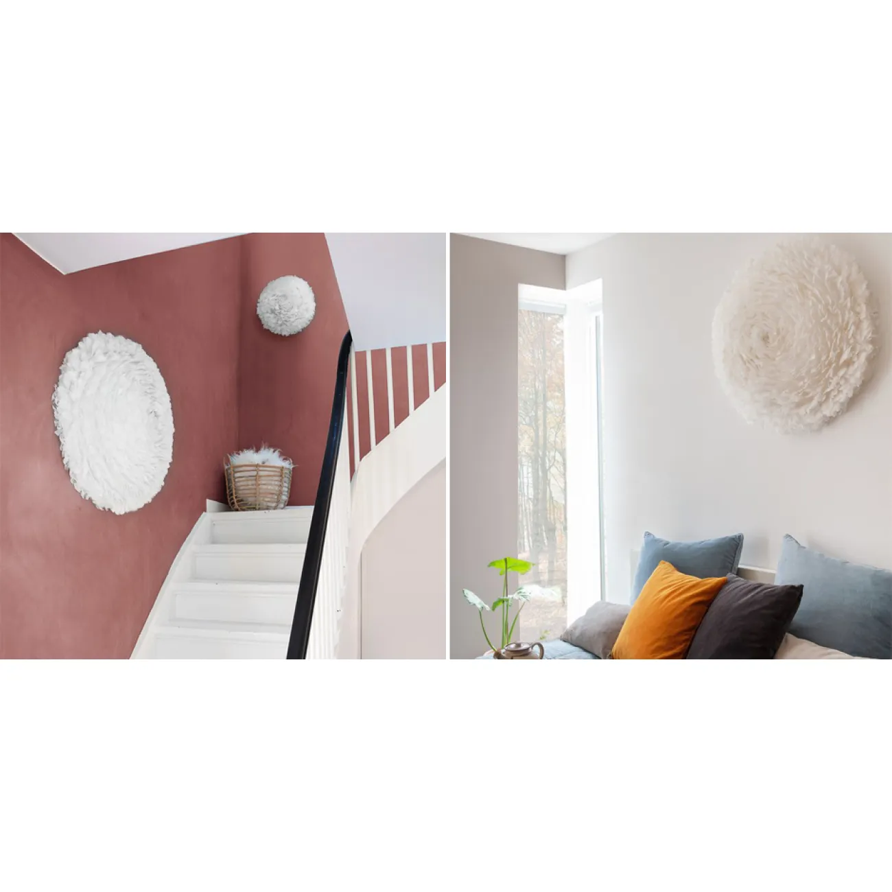 Декор на стену из перьев Plumage Pink от LaLume