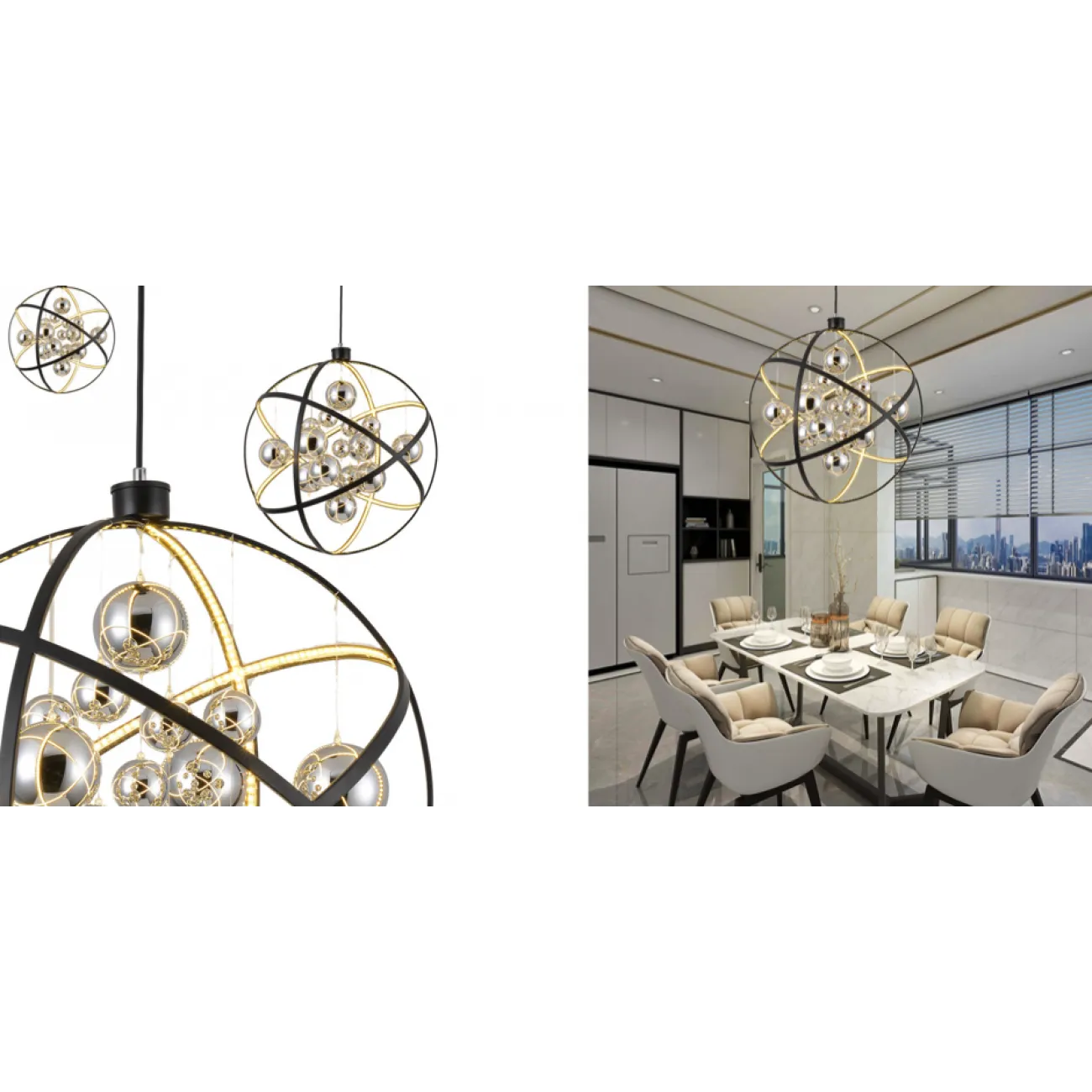 Люстра Atomic nucleus Chandelier