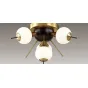 White Glass Globes Sputnik Сeiling light in 70