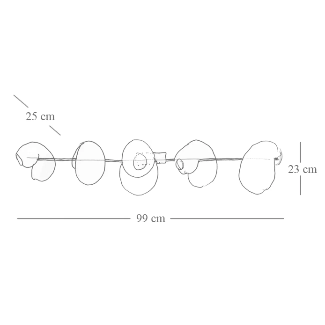 Бра White glass trap 5 Wall Lamp от ImperiumLoft