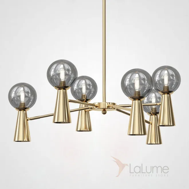 Потолочная люстра ABELINA L12 Gold Grey от ImperiumLoft