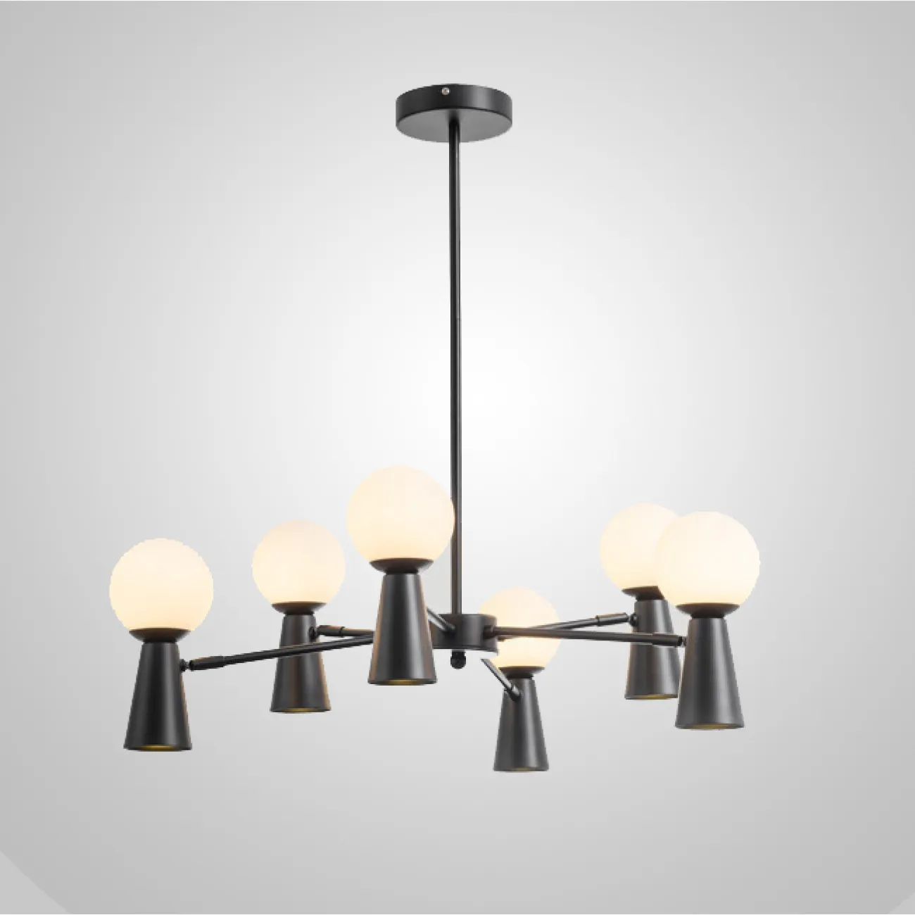 Потолочная люстра ABELINA L20 Black Grey от ImperiumLoft