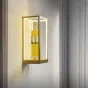 Настенный светильник-полка на прямоугольном каркасе с LED-подсветкой по внутренней стороне корпуса LINEN Black