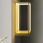 Настенный светильник-полка на прямоугольном каркасе с LED-подсветкой по внутренней стороне корпуса LINEN Brass
