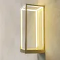 Настенный светильник-полка на прямоугольном каркасе с LED-подсветкой по внутренней стороне корпуса LINEN Black