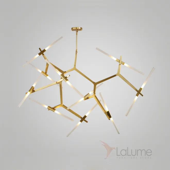 Подвесная люстра ANDES 20 Латунь от ImperiumLoft