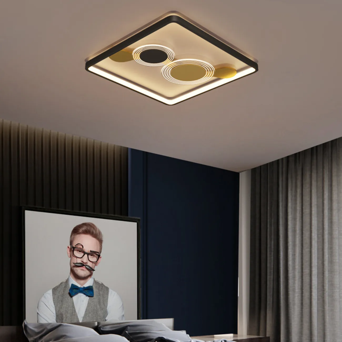 Потолочный светильник AHLET B D Black от ImperiumLoft