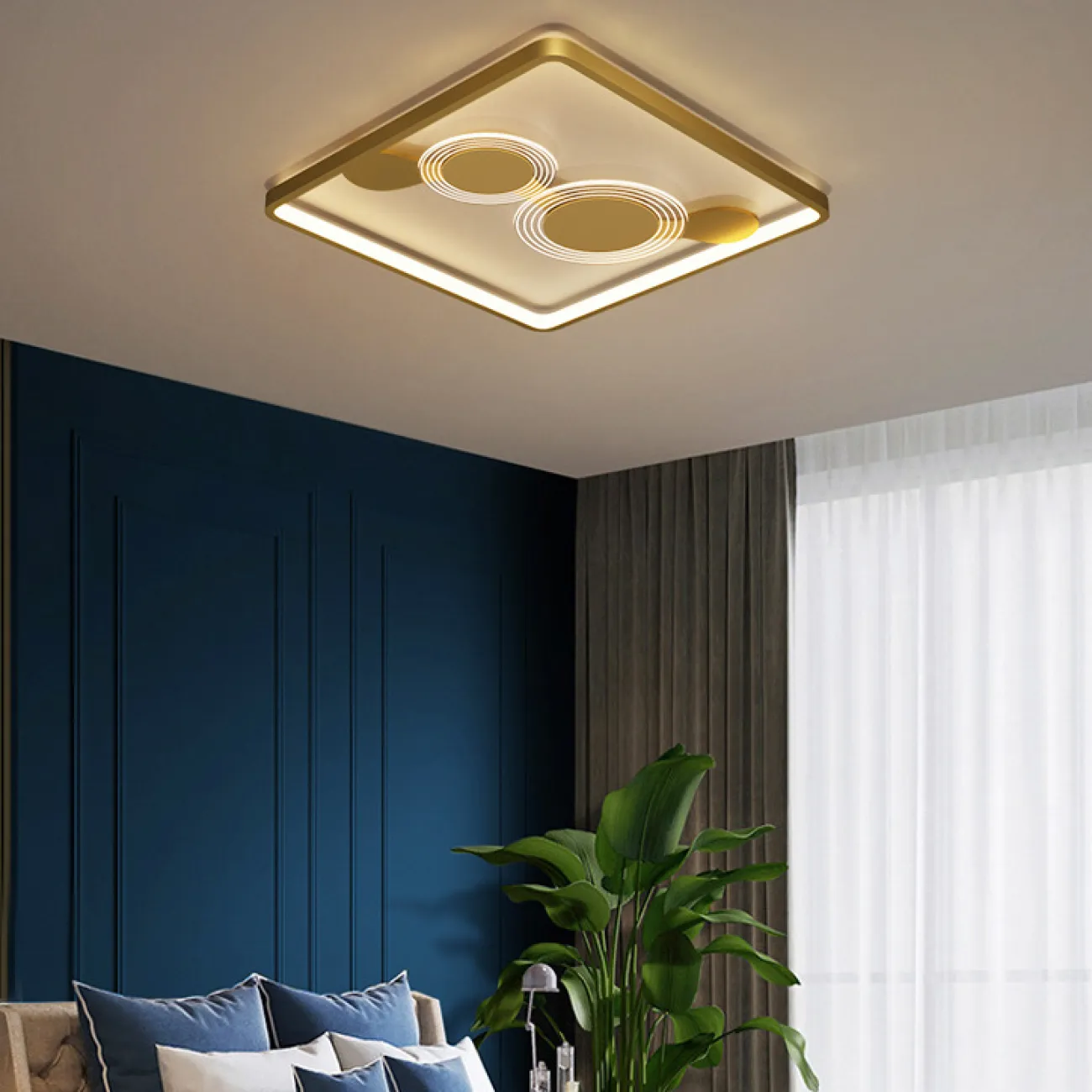 Потолочный светильник AHLET B A Brass от ImperiumLoft