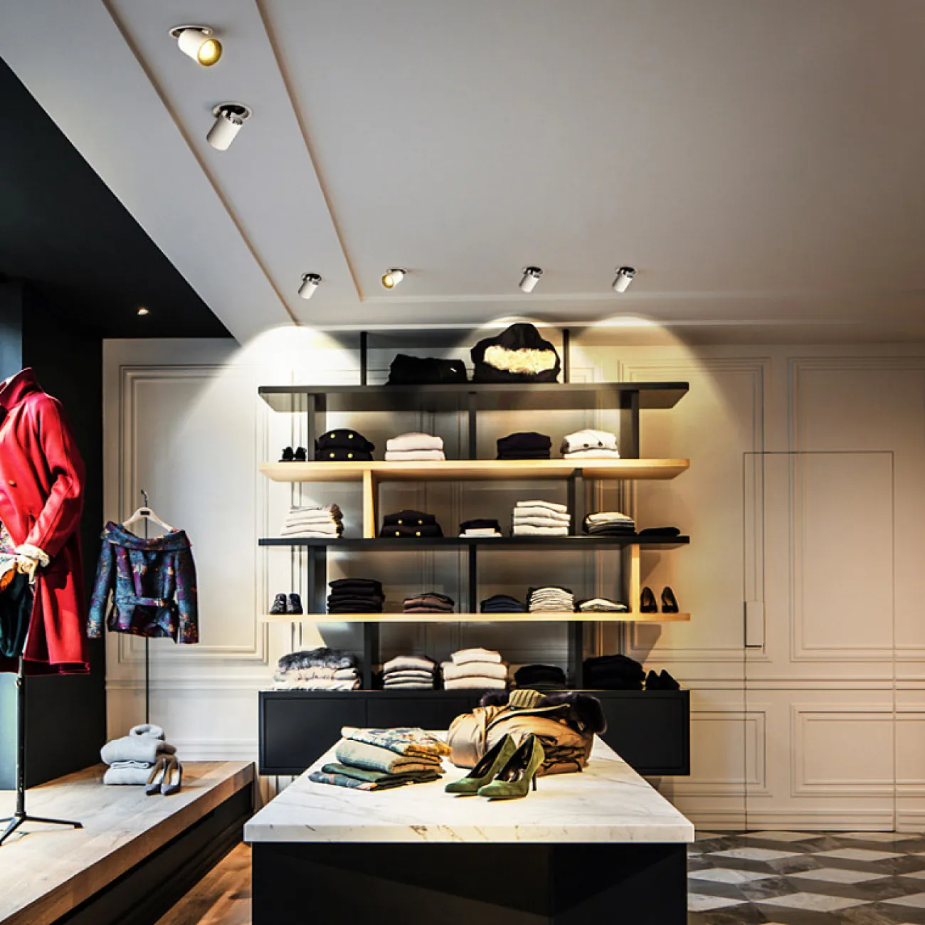 Встраиваемый светодиодный светильник c поворотным выдвигающимся плафоном цилиндрической формы PRY ONE RND