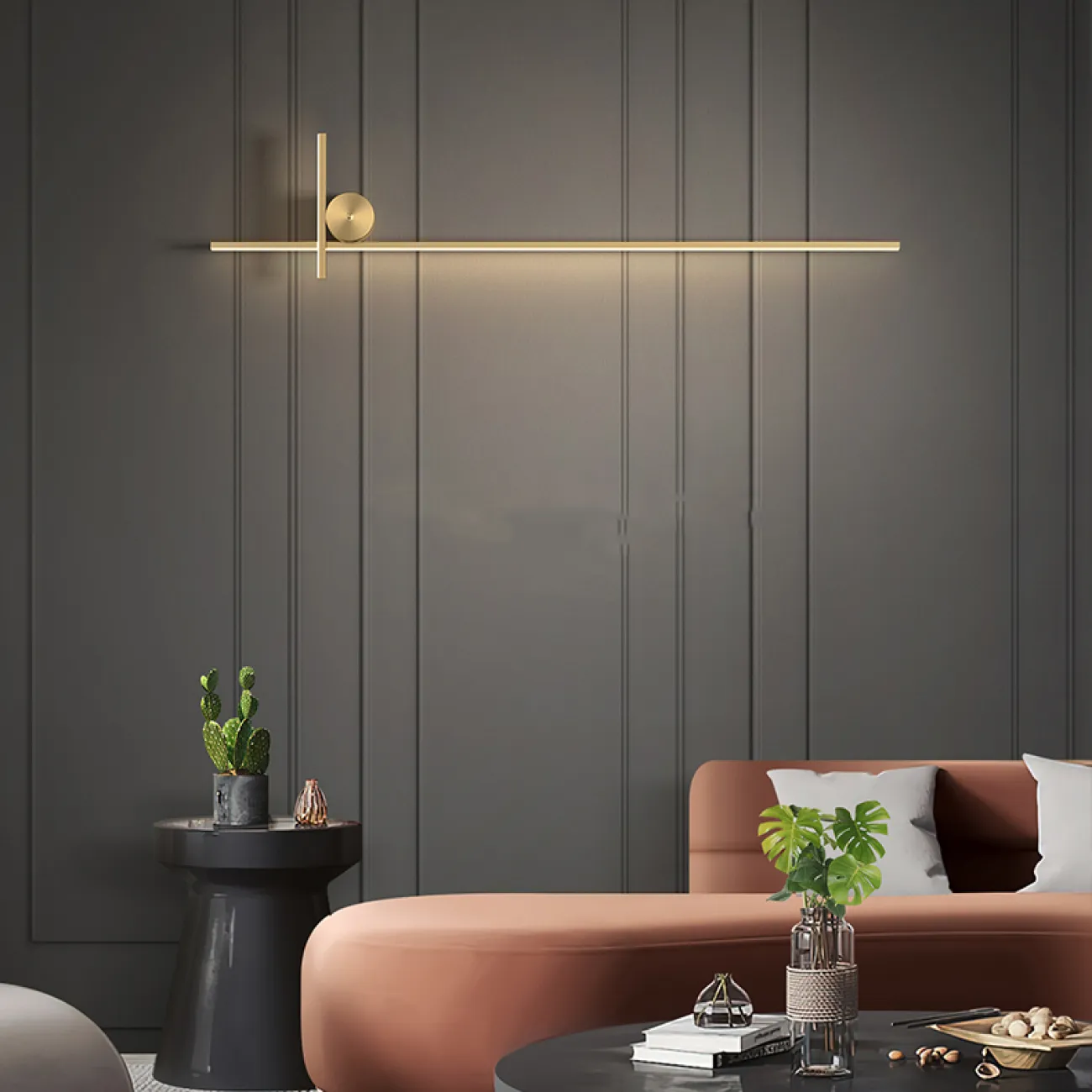 Серия настенных светодиодных светильников с прямоугольными перекрестными плафонами на круглом креплении STICH L50 Серия настенных светодиодных светильников с прямоугольными перекрестными плафонами на круглом креплении STICH L50