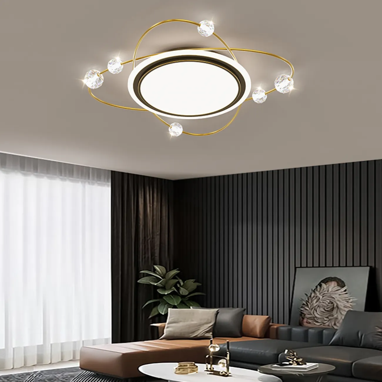 Потолочный светильник AMATIUS D50 Brass от ImperiumLoft