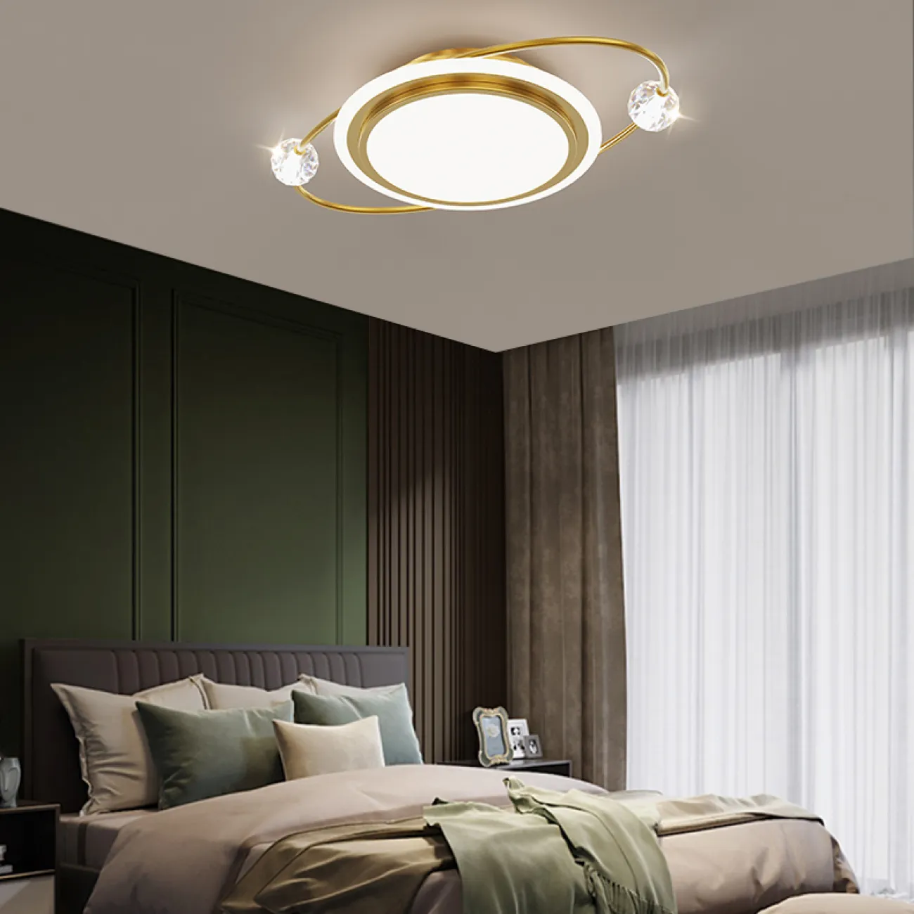 Потолочный светильник AMATIUS D50 Brass от ImperiumLoft