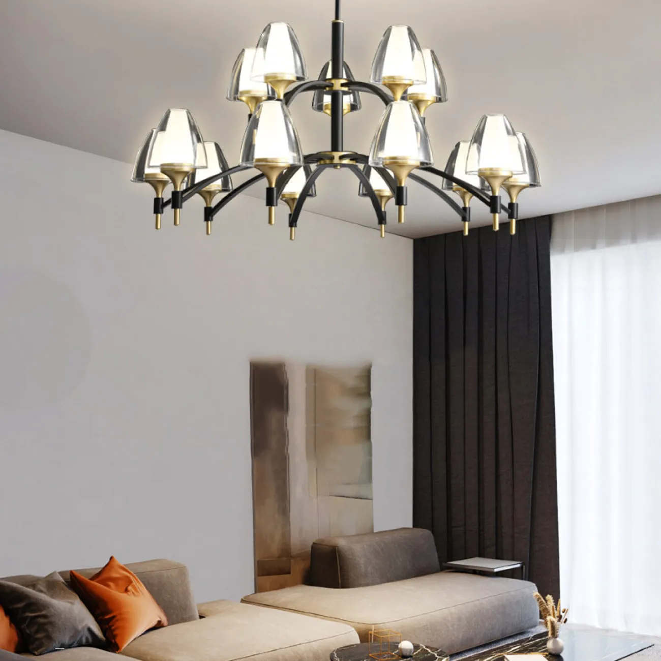 Потолочная люстра NANSY L10 от ImperiumLoft