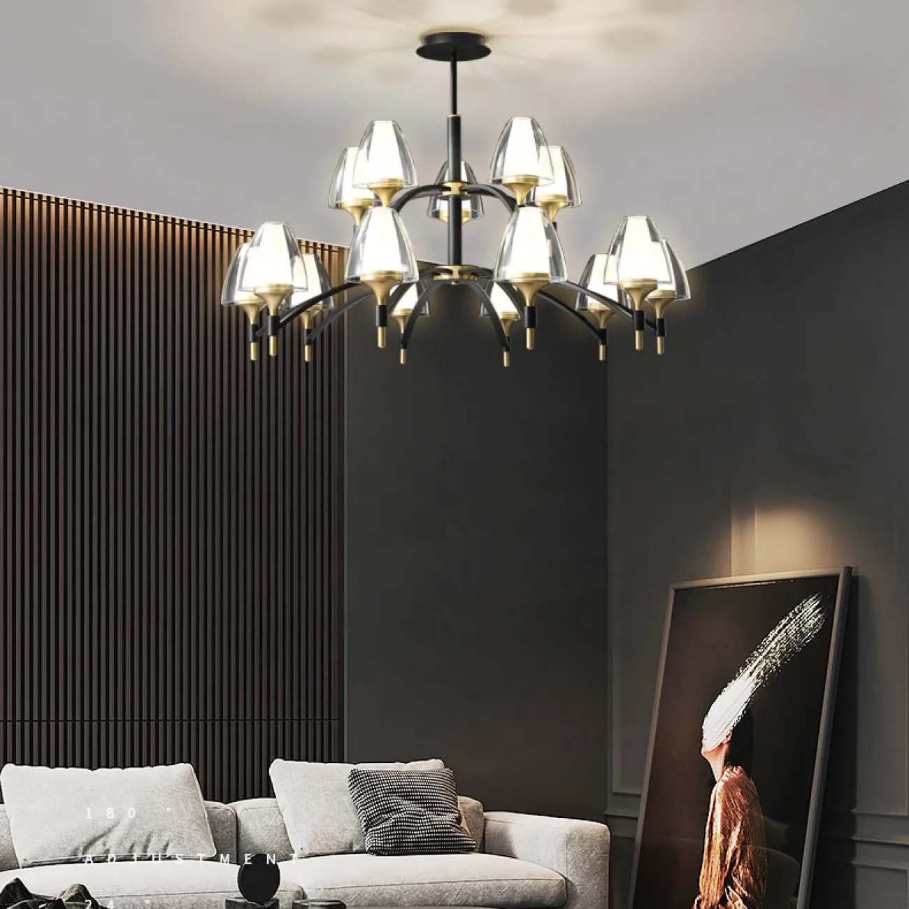 Потолочная люстра NANSY L10 от ImperiumLoft