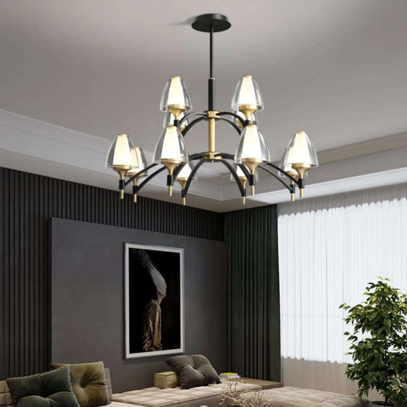 Потолочная люстра NANSY L10 от ImperiumLoft