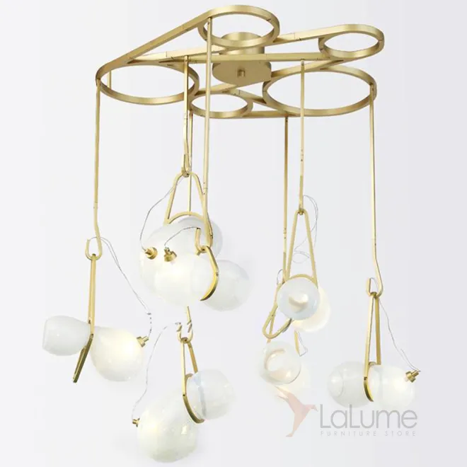 Люстра White glass trap от ImperiumLoft