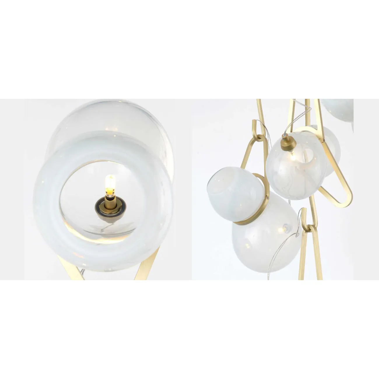 Люстра White glass trap от ImperiumLoft