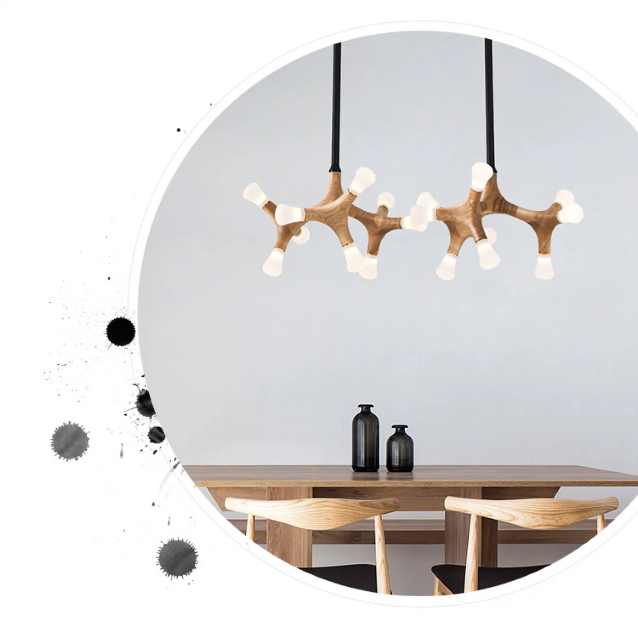 Потолочный светильник SANTANA L27 Dark brown от ImperiumLoft