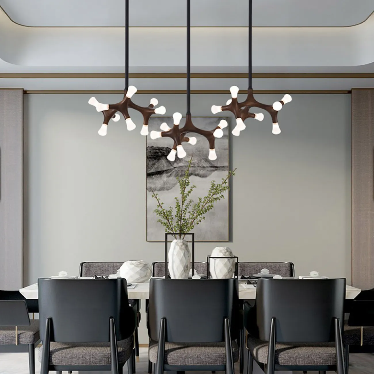 Потолочный светильник SANTANA L27 Dark brown от ImperiumLoft