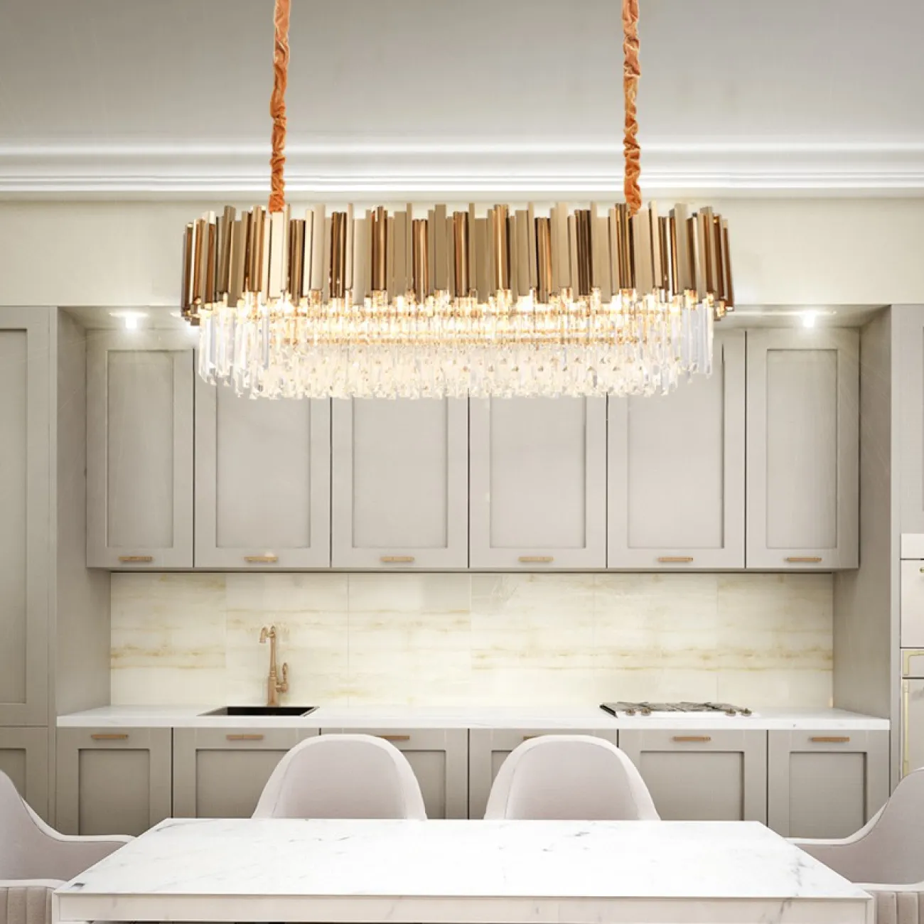 Подвесная люстра GENEVA LONG от ImperiumLoft