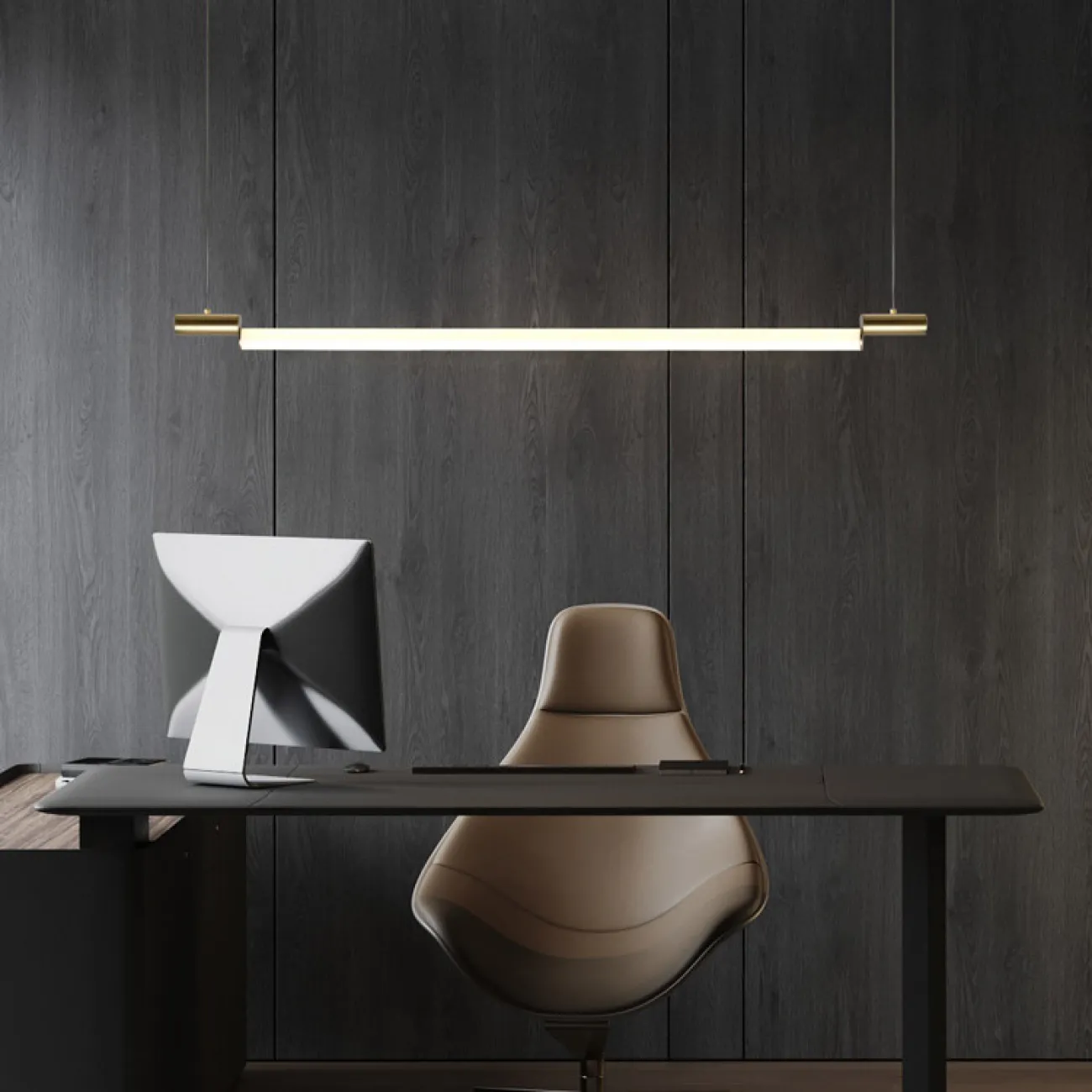 Подвесной светильник RAMP L148 Black от ImperiumLoft