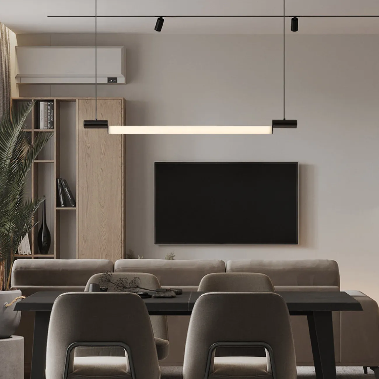 Подвесной светильник RAMP L148 Black от ImperiumLoft