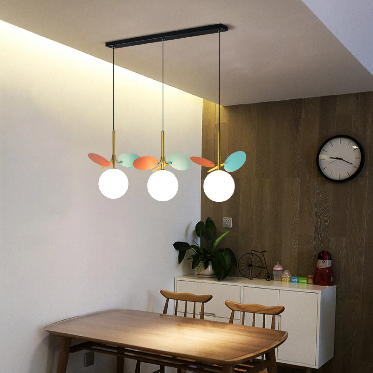 Подвесной светильник MATISSE TRIO Multicolor / Black plank от ImperiumLoft